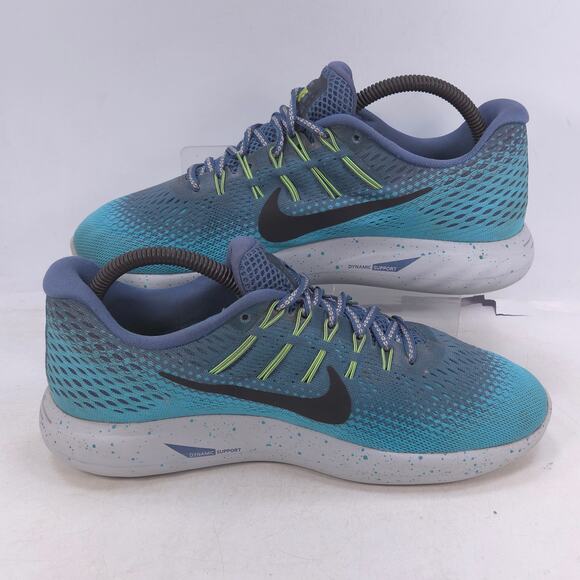 Nike Lunarglide 8 Athletic Lace Up Running Shoe Womens Size 9 849569-400 Blue - Picture 5 of 10